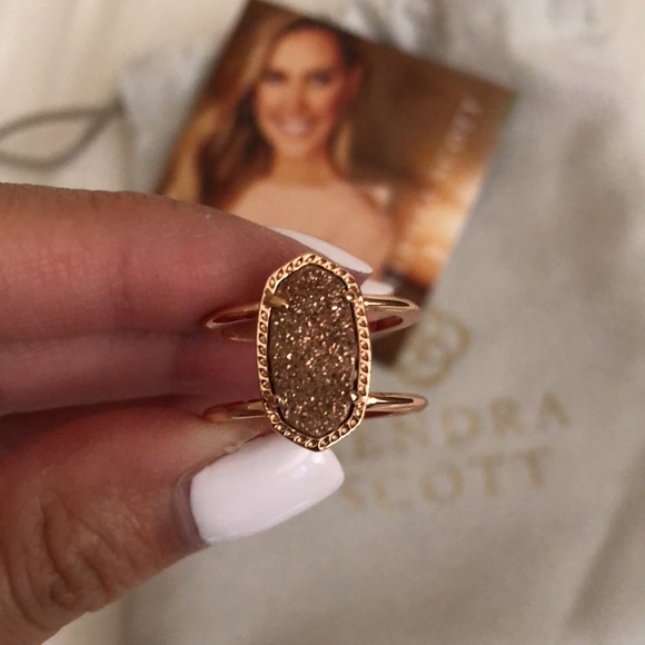 KENDRA SCOTT ELYSE ROSE GOLD RING - Picture 6 of 6